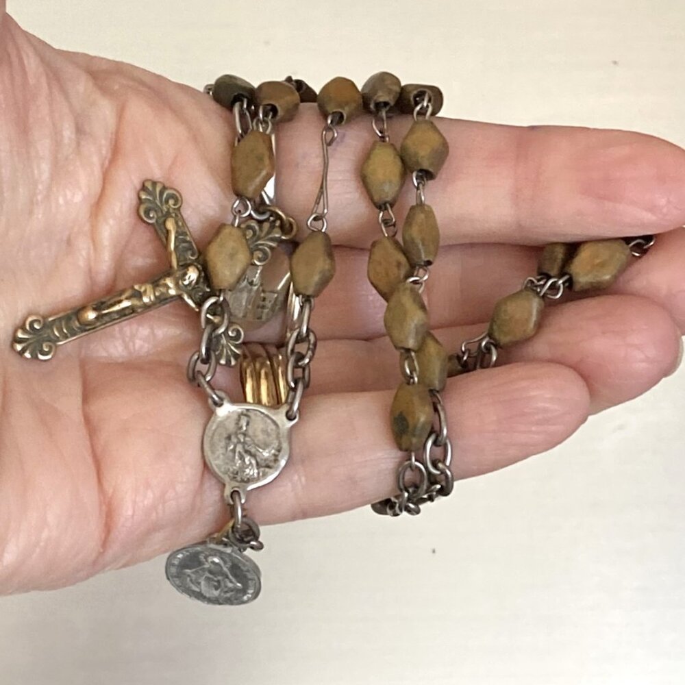 Antique seed rosary